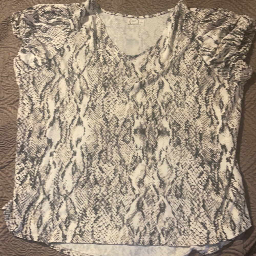 Snake print elastic cap sleeve 24/7